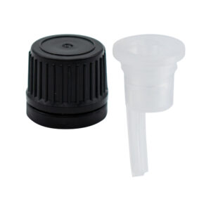 TAPA TES D18 CON INSERTO NEGRA